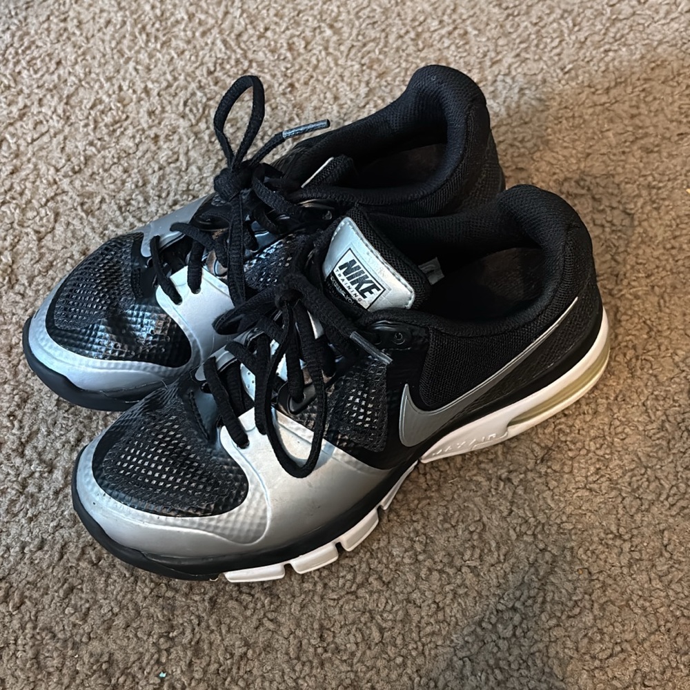 Nike Black and Silver Athletic Shoes